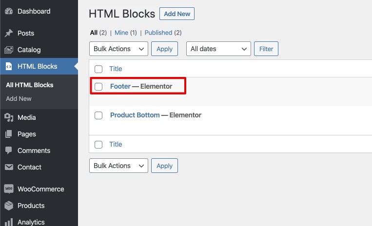 Footer