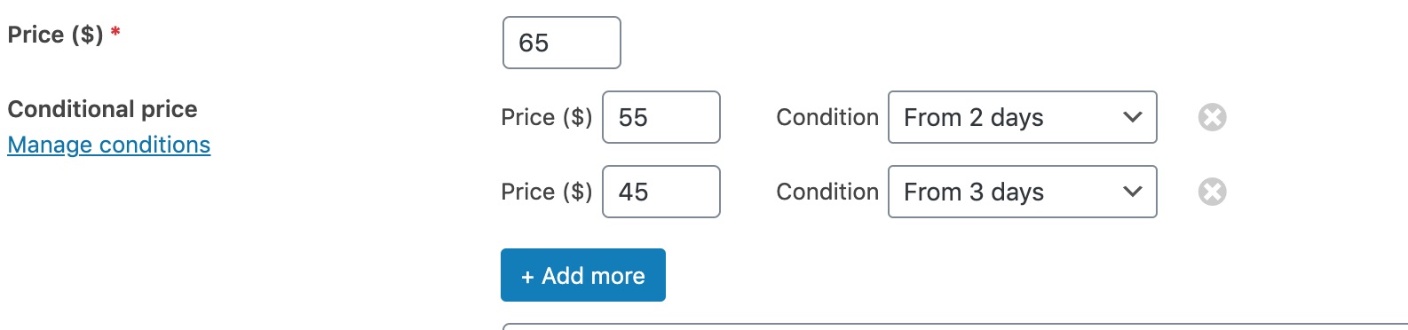 Conditions